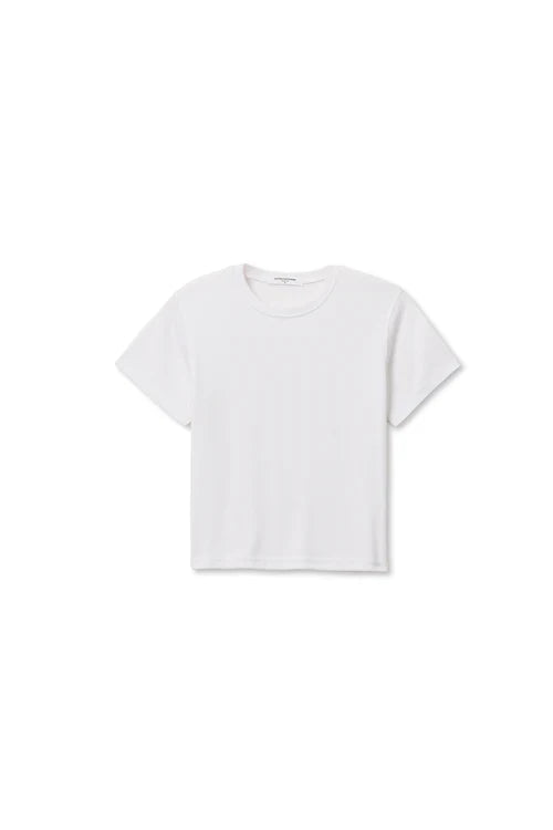 Fitz Ribbed Boxy Crew Neck Tee
