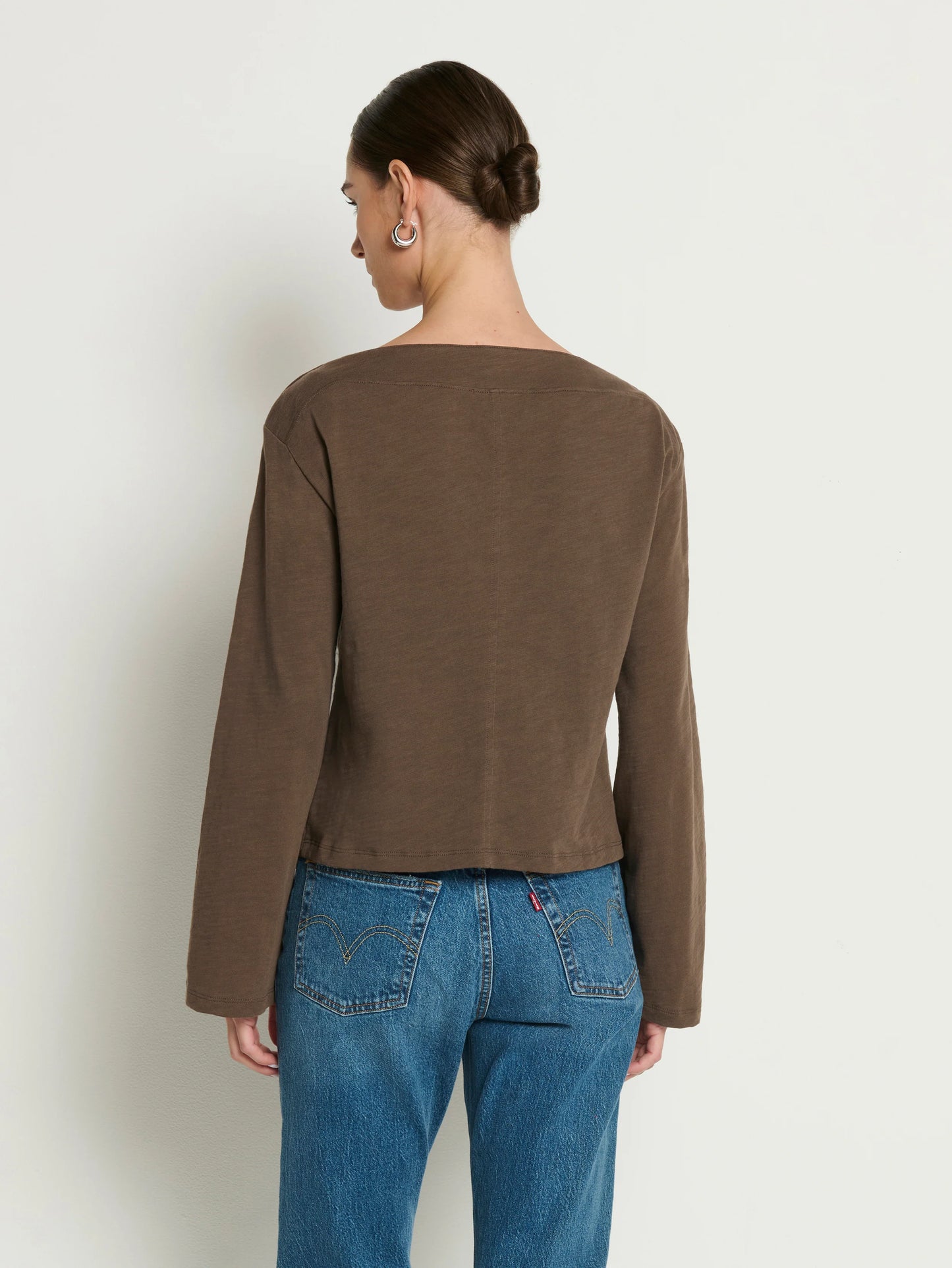 Rochelle Boatneck Tee Espresso