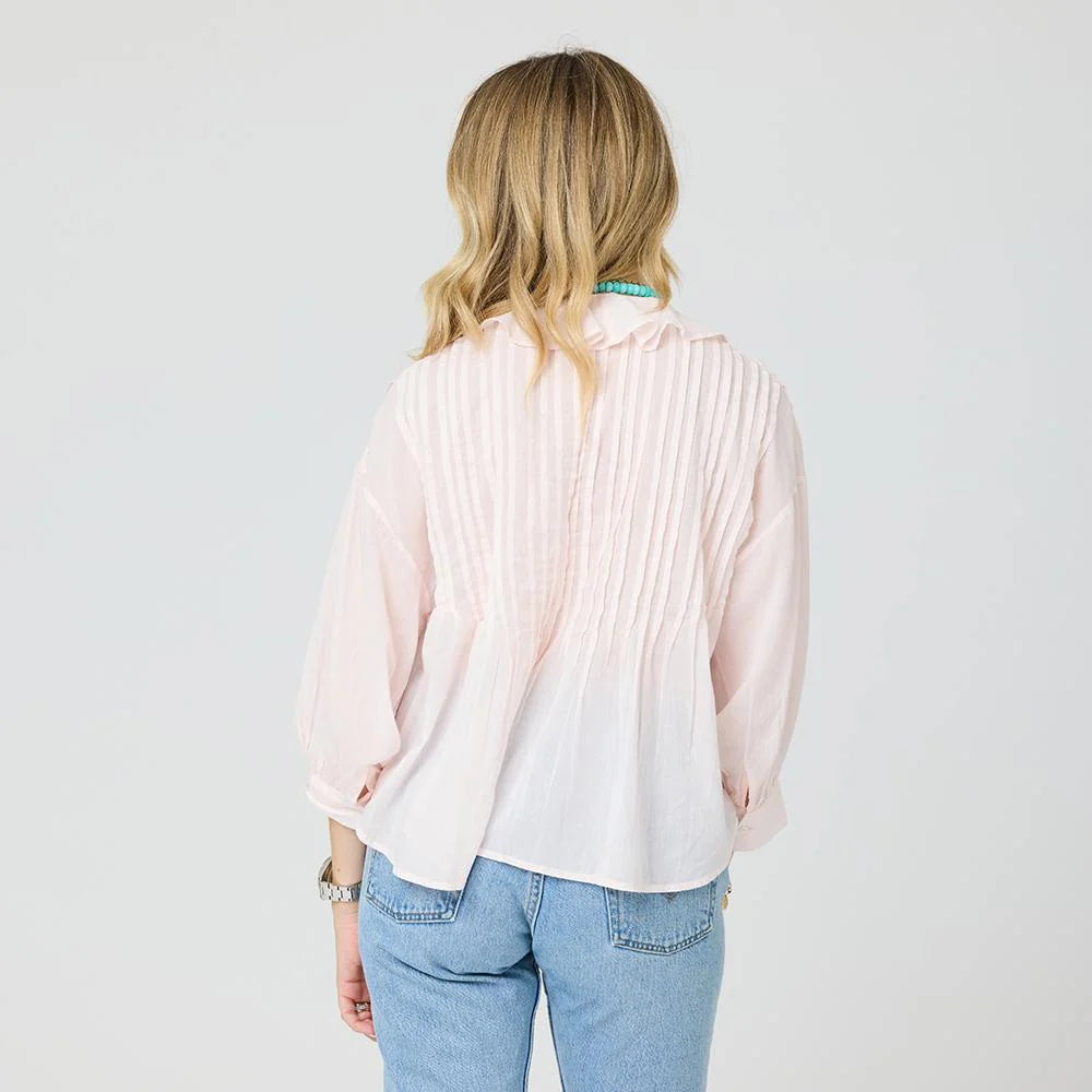 Rosen Cotton Blouse Pink