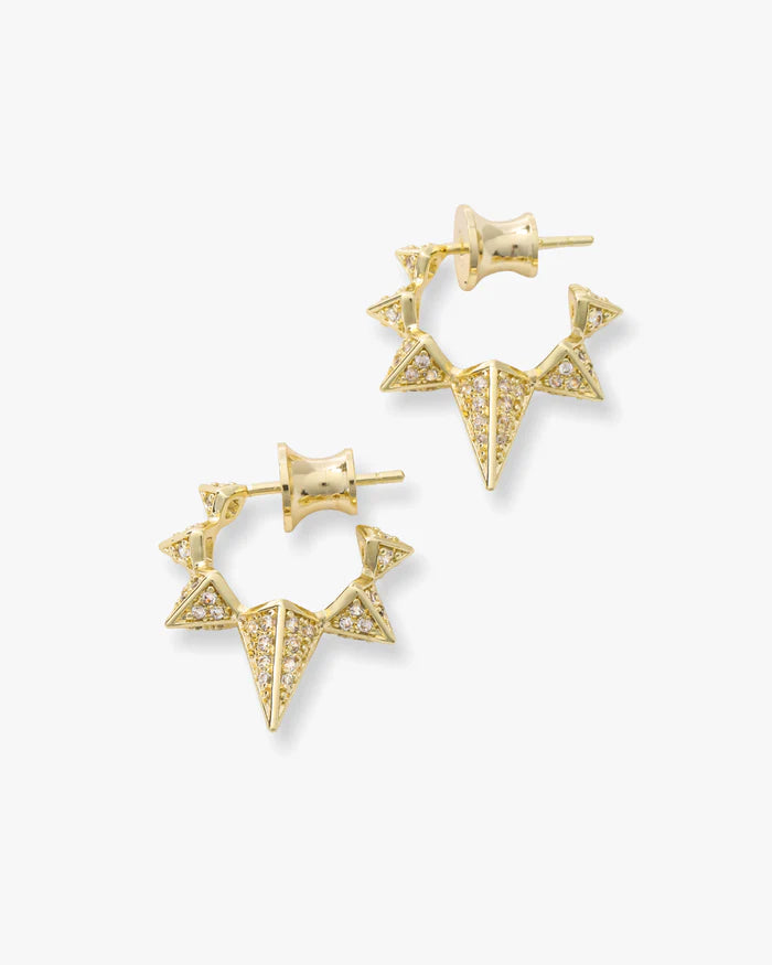 Gabriella Pavé Spiked Hoops