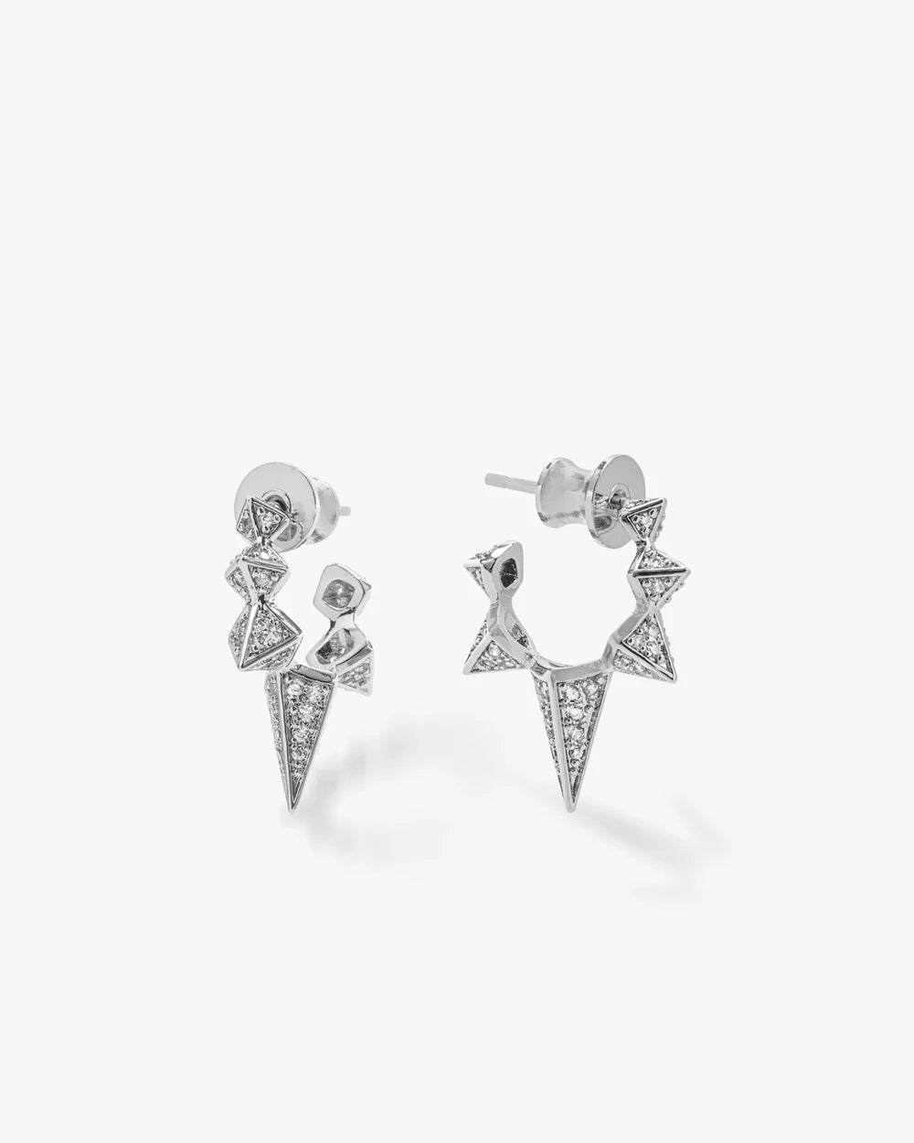 Gabriella Pavé Spiked Hoops