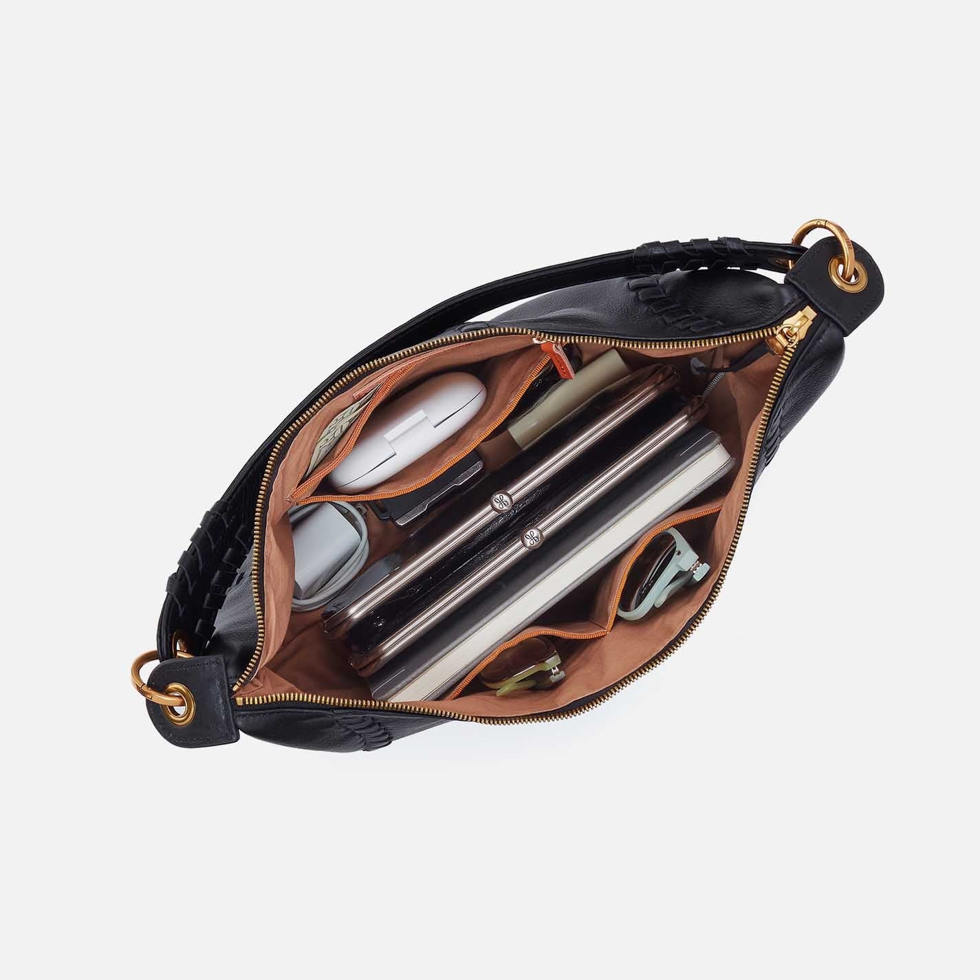 Opal Pebbled Leather Shoulder Bag