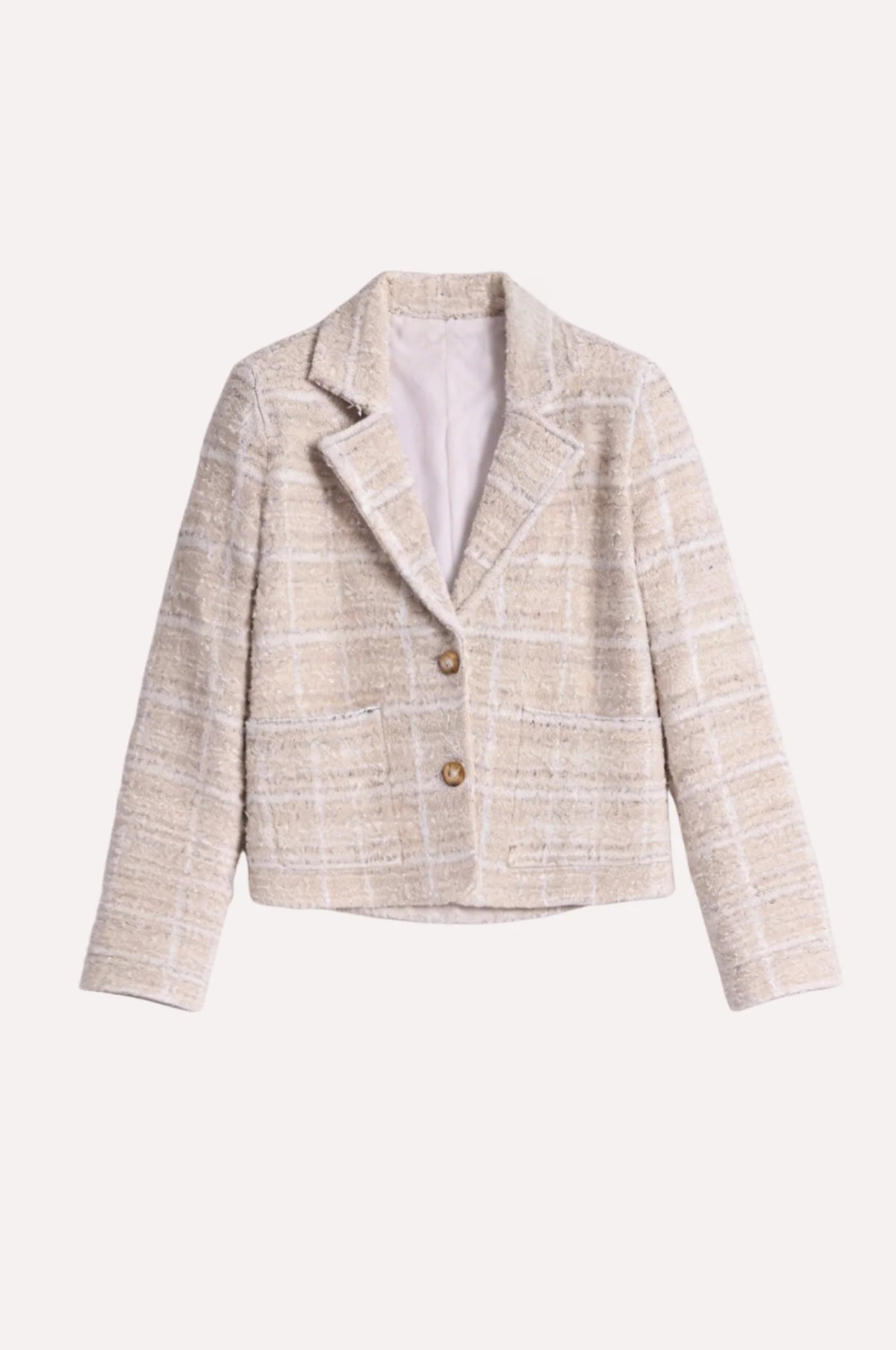 Viscose Sparkle Tweed Shrunken Blazer