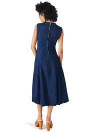 Talasyn Bubble Hem Denim Dress