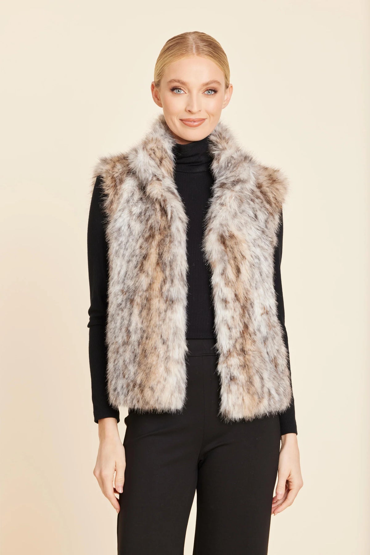 Faux Lynx Fur Vest