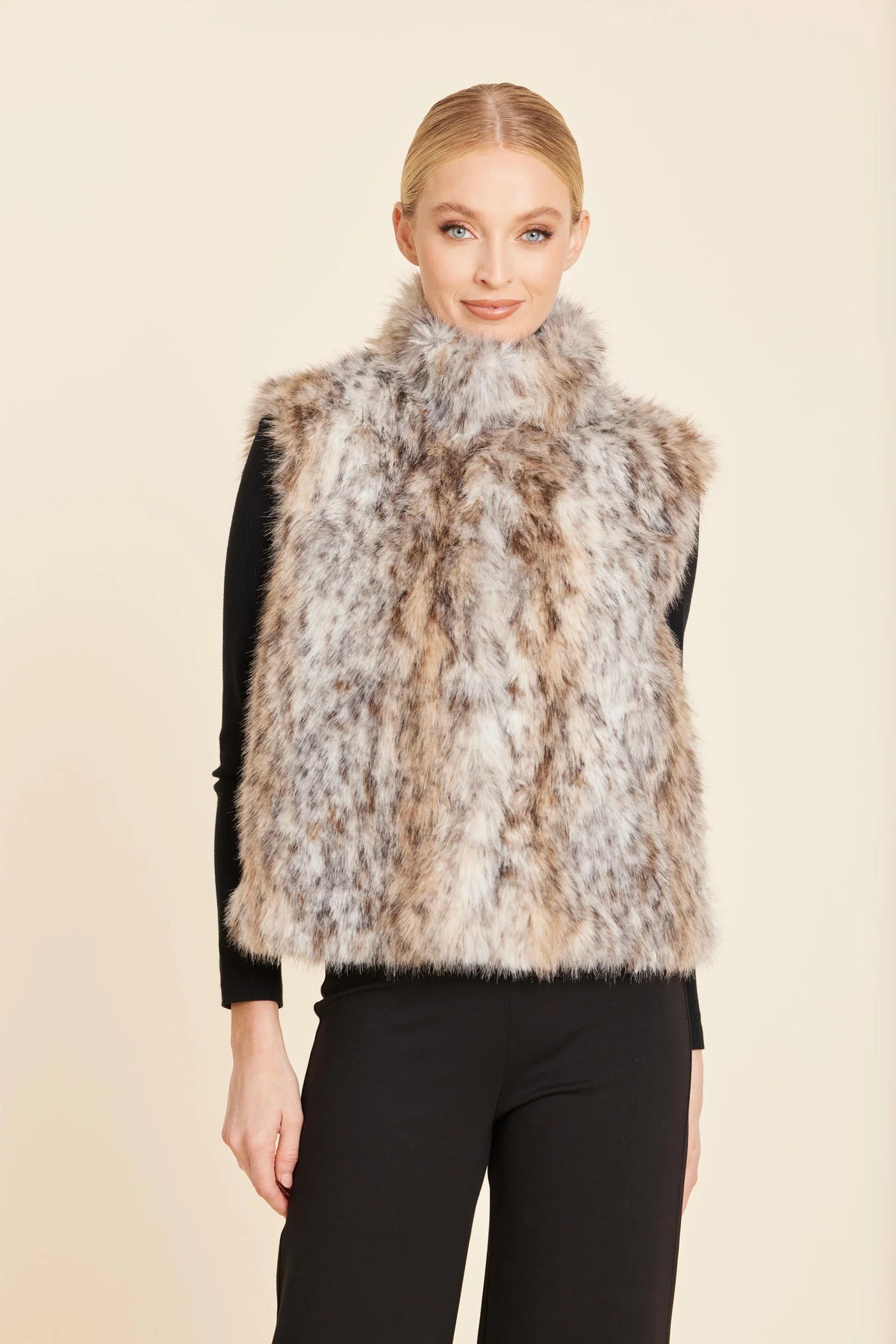 Faux Lynx Fur Vest