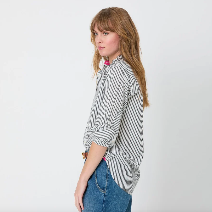 Mia Stripe Ruffle Shirt