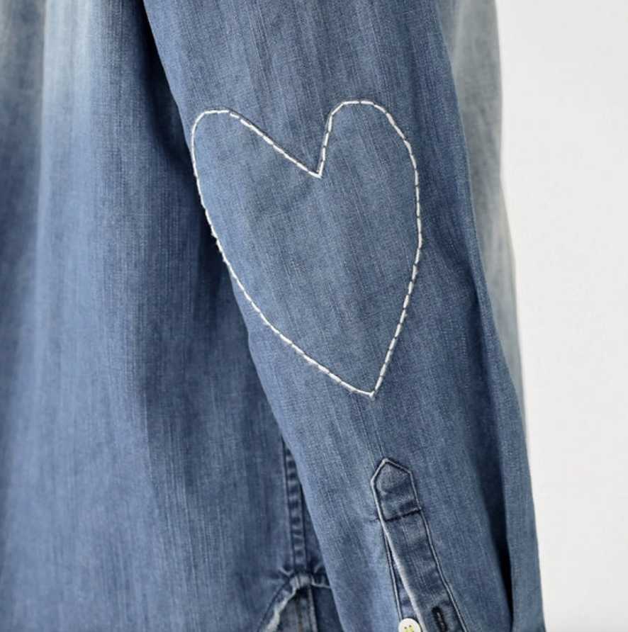 True Denim Yellow Heart