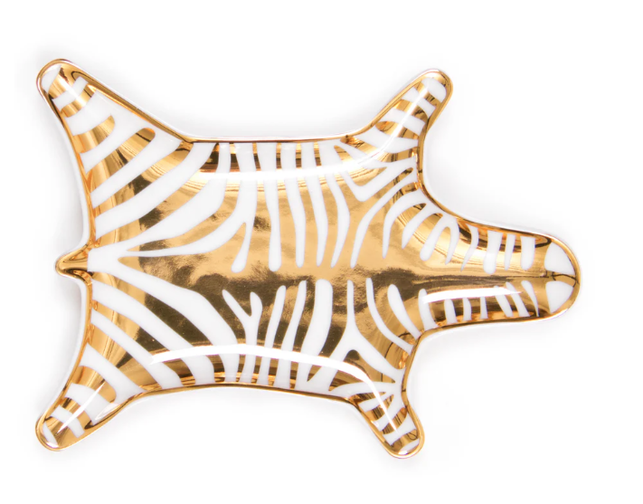 Zebra Gold Dish