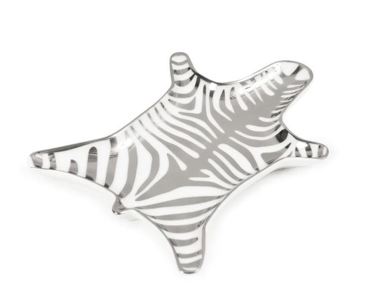 Zebra Silver Dish