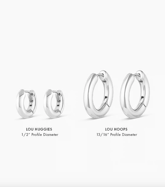 Lou Hoops Silver