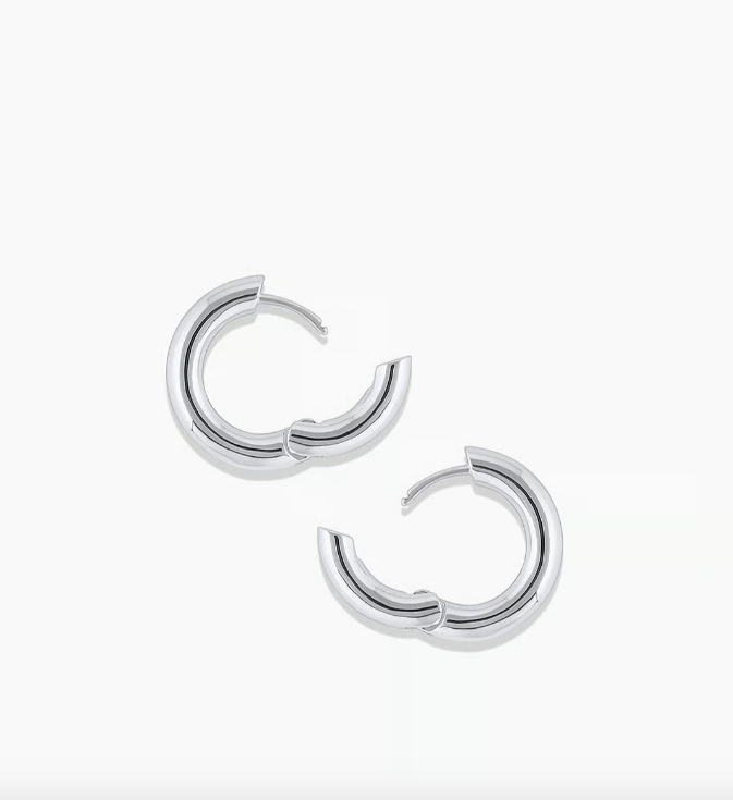Lou Hoops Silver