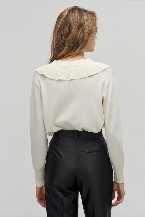 Boho Lurex Sweater Ivory
