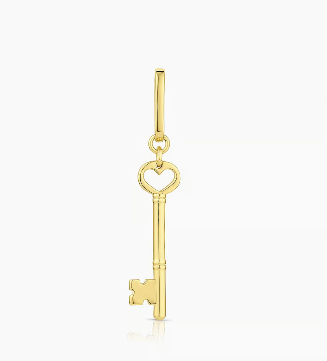 Heart Key Charm