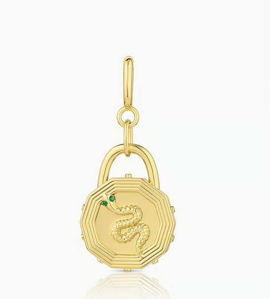 Snake Coin Charm