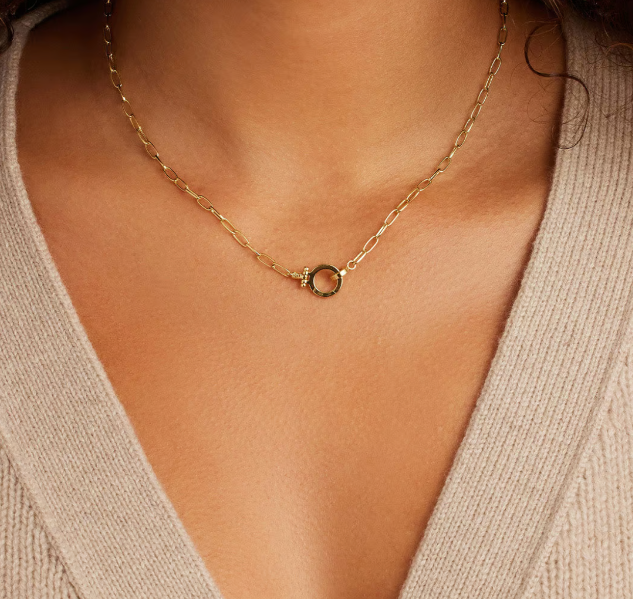 Parker Gold 17 inch Necklace