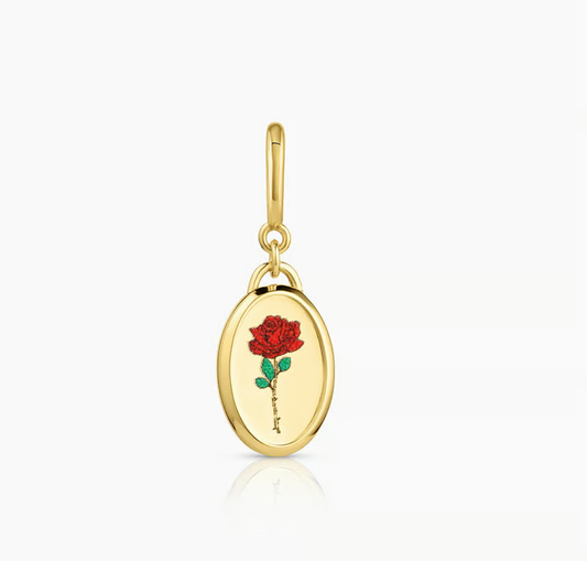 Rose Coin Charm