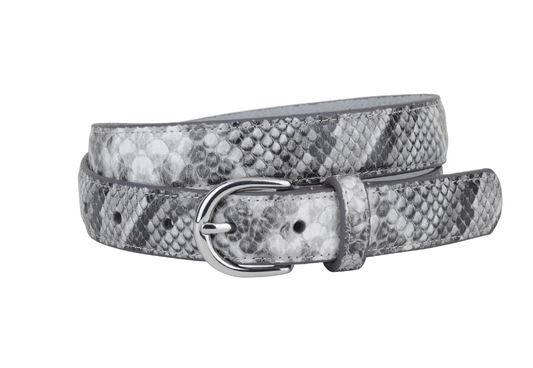 Grey Snakeskin Belt