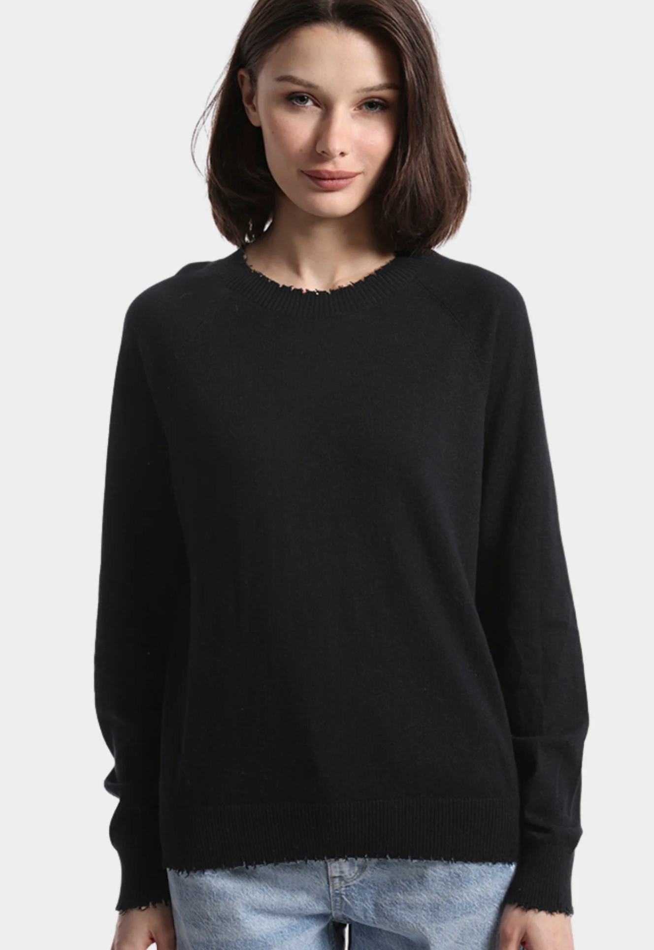 Cotton/Cashmere Crewneck