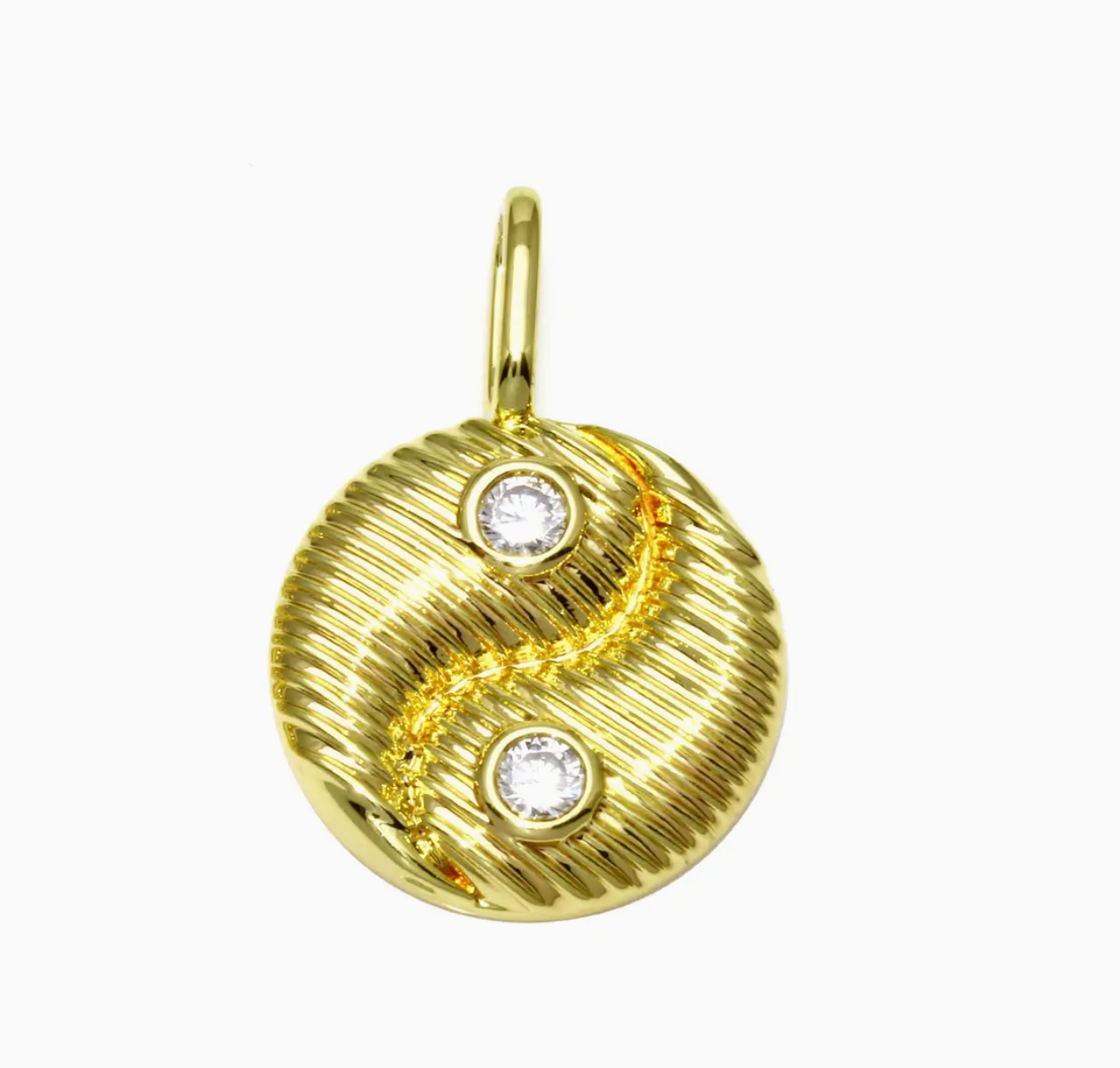 Gold Yin Yang Charm