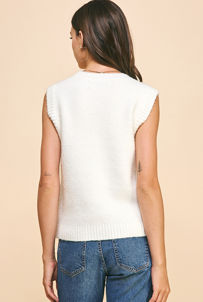 Sleeveless Sweater Top