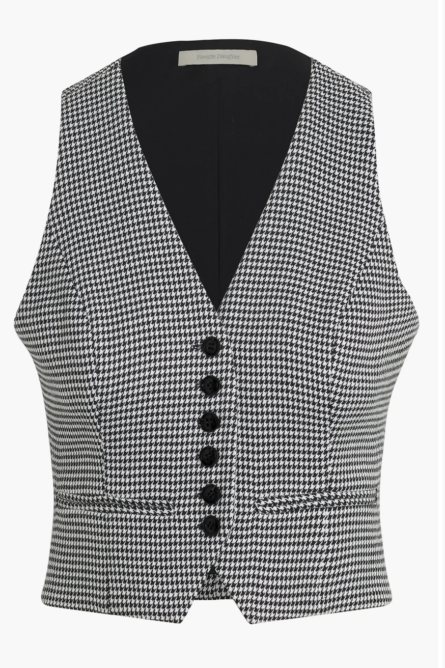 The Favorite Houndstooth Vest