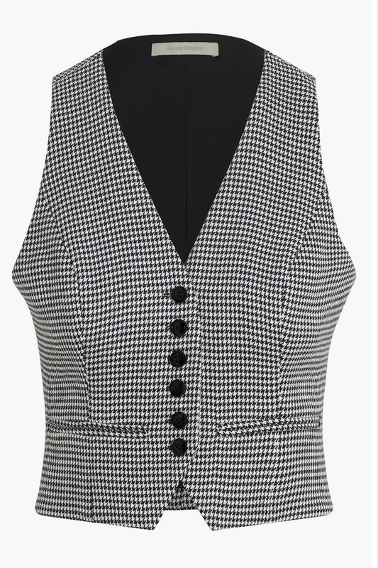 The Favorite Houndstooth Vest