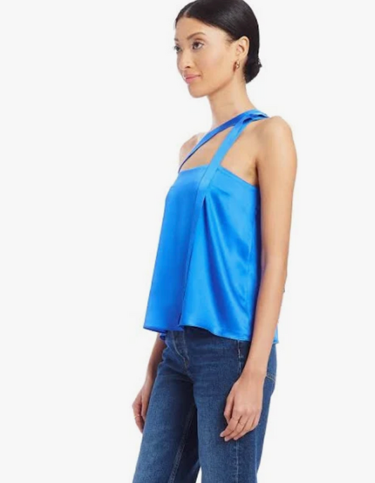 Cobalt Swoon Silk Tank