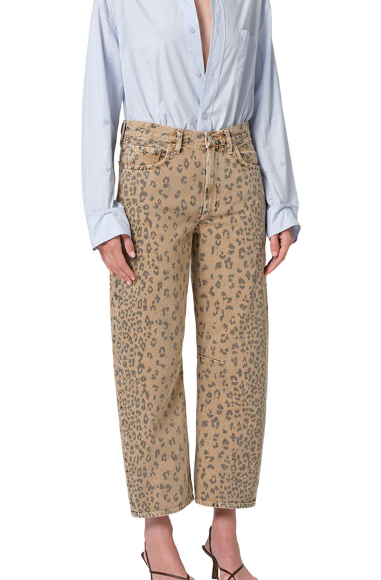 Miro Relaxed Jeans in Natural Cheetah