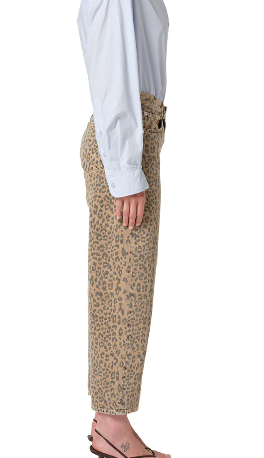 Miro Relaxed Jeans in Natural Cheetah