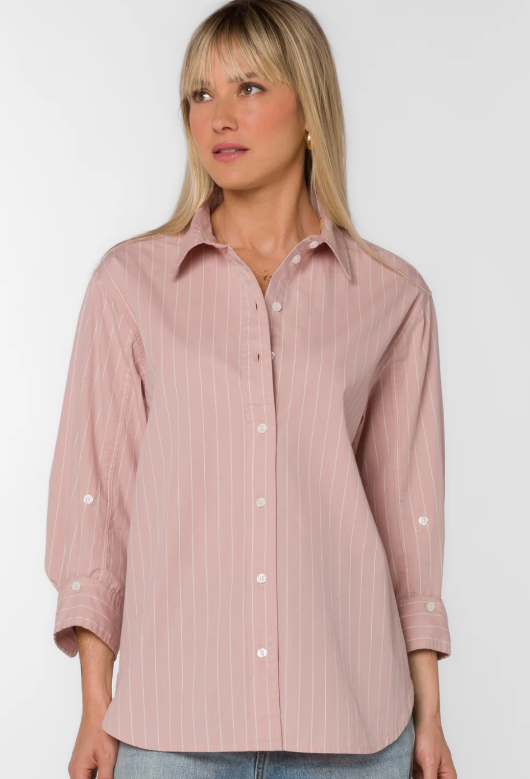 Suri Mauve Stripe Shirt