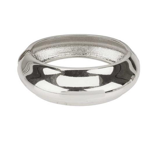 Silver Domed Hinge Bracelet