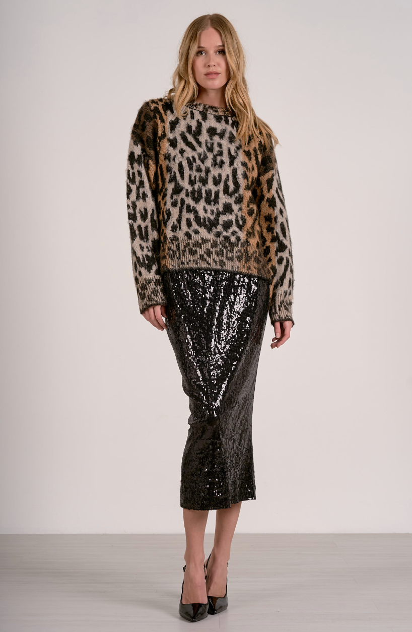 Cheetah Print Sweater