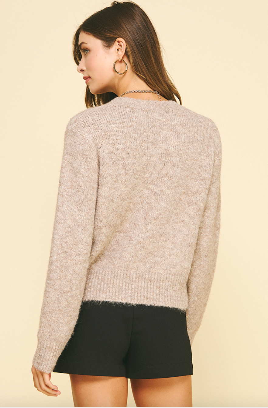 Rhinestone Knit Sweater