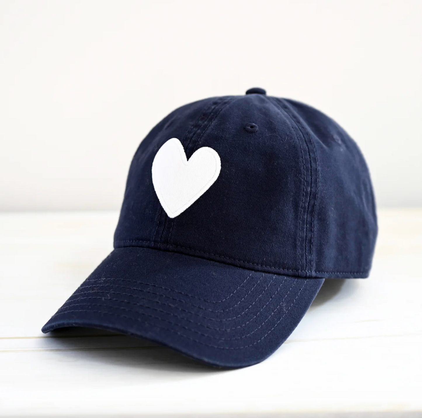 KR Baseball Hat Heart Patch Navy