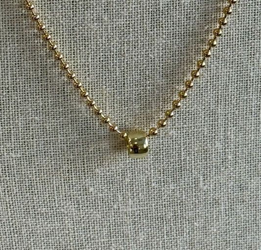 Smooth Gold Rondelle