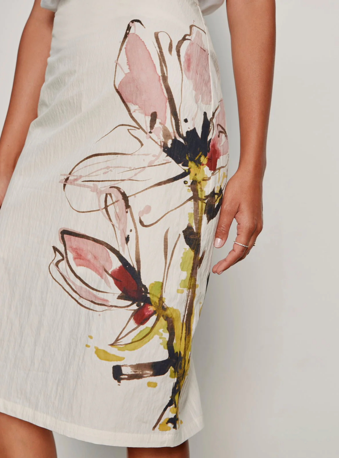 Spring Fleur Pencil Skirt Fleur