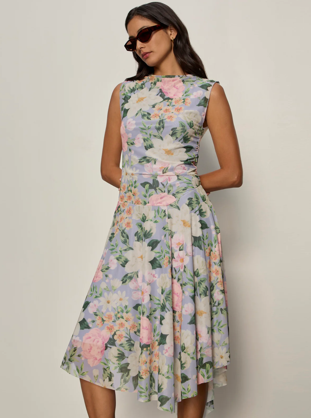 New Day Mesh Midi Dress - Spring Floral