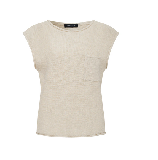 Easy Sweater Tee- Collagen