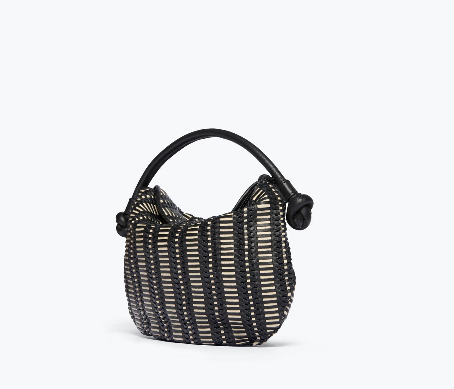 Elis Mini Crescent Bag Black Vanilla