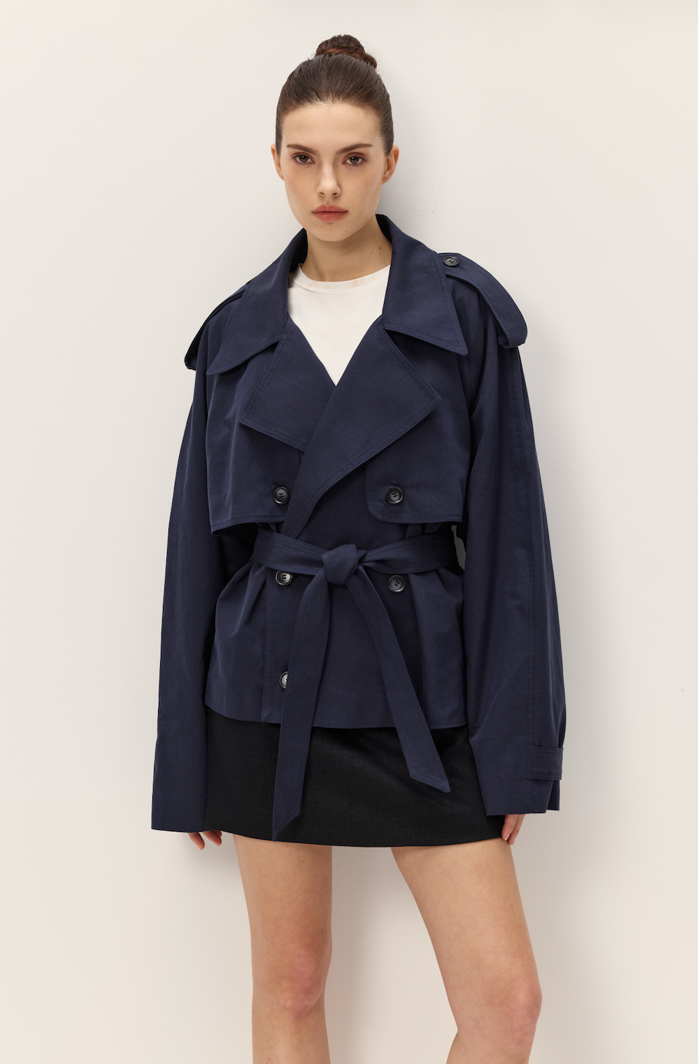 Eleanor Cropped Trench