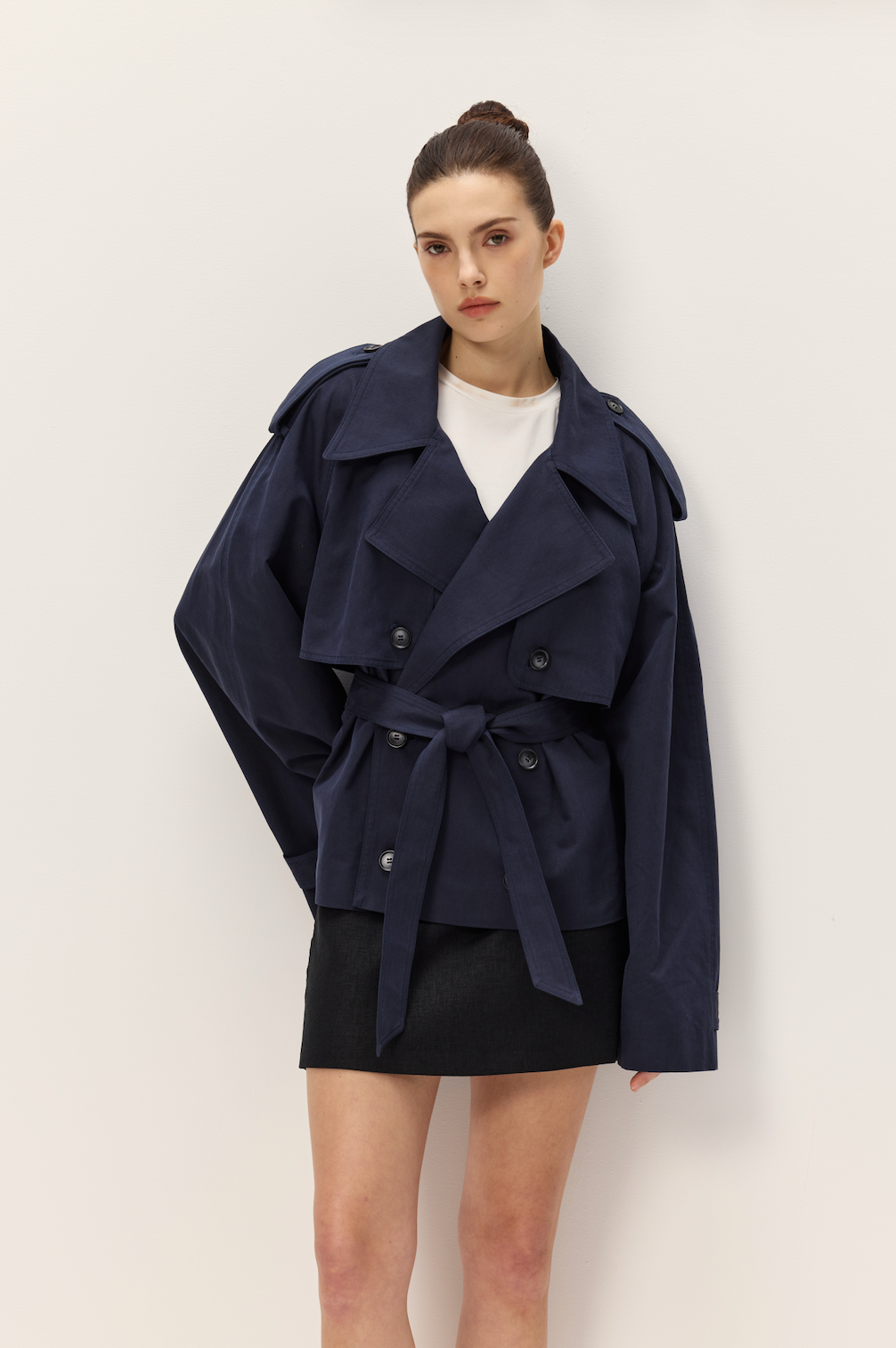 Eleanor Cropped Trench