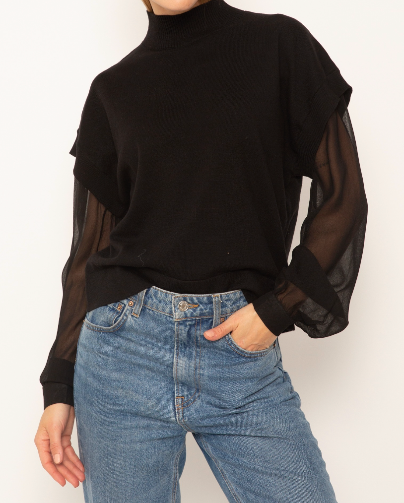 Cece Balloon Sleeve Sweater