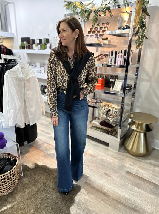 Lela Leopard Blouse