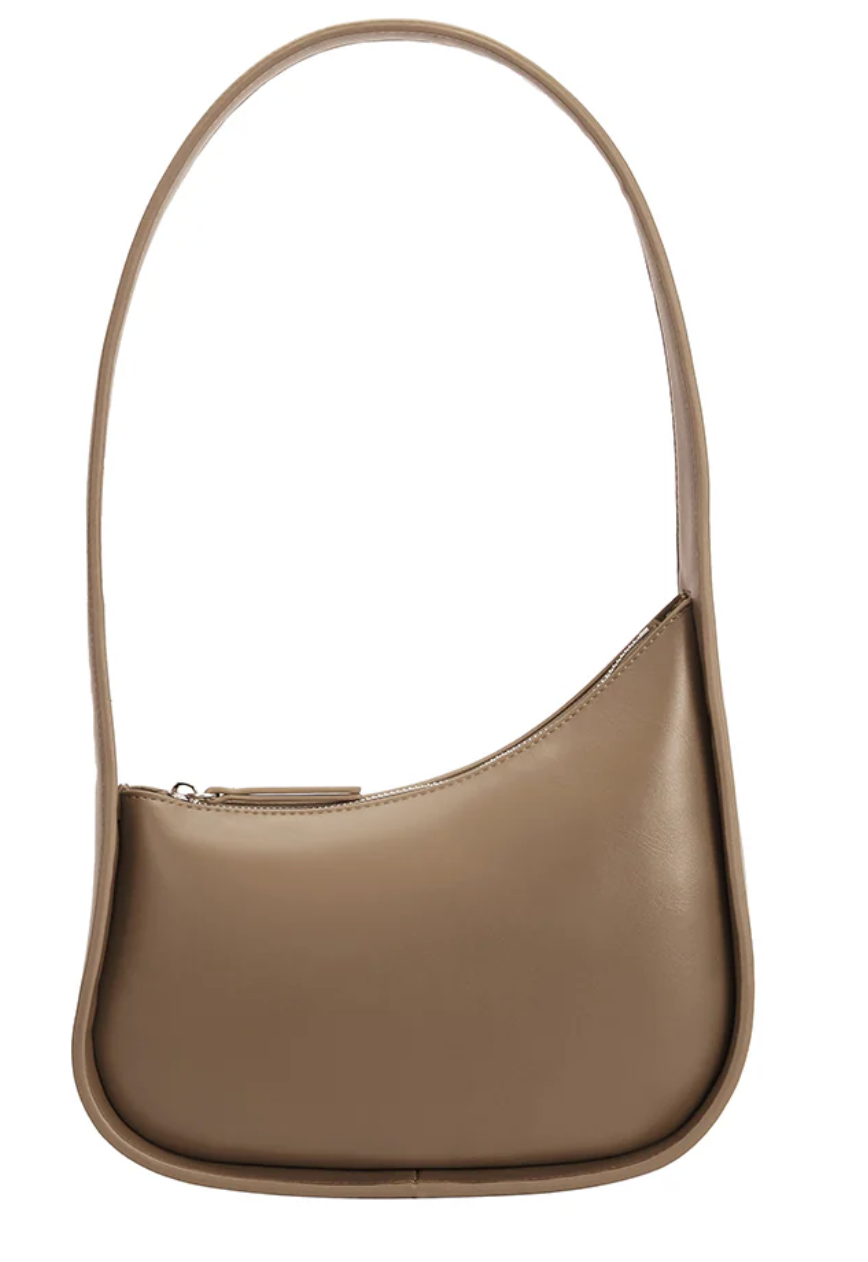 Willow Taupe Recycled Began Shoulder Bag