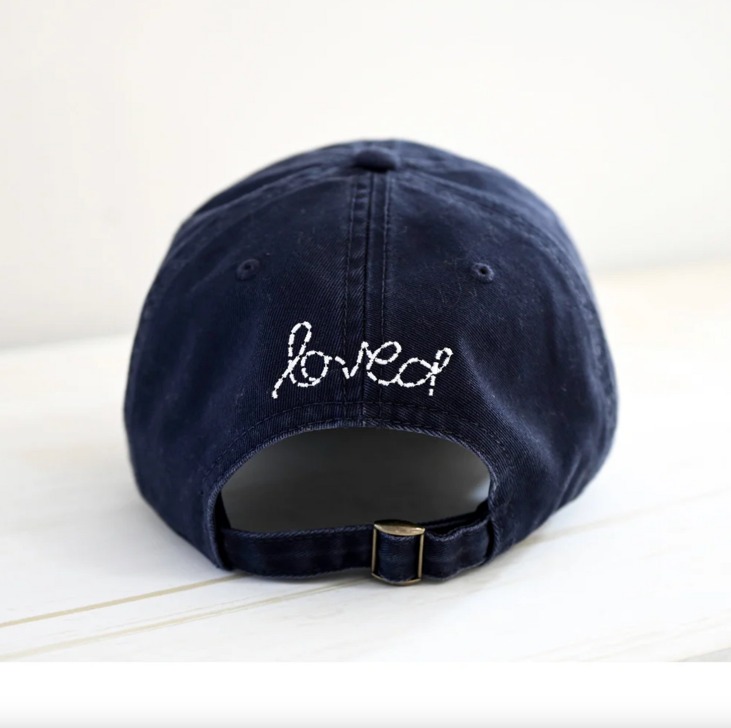 KR Baseball Hat Heart Patch Navy