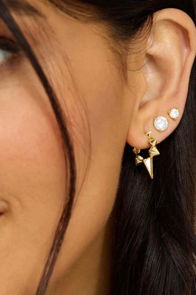 Gabriella Spiked Hoops