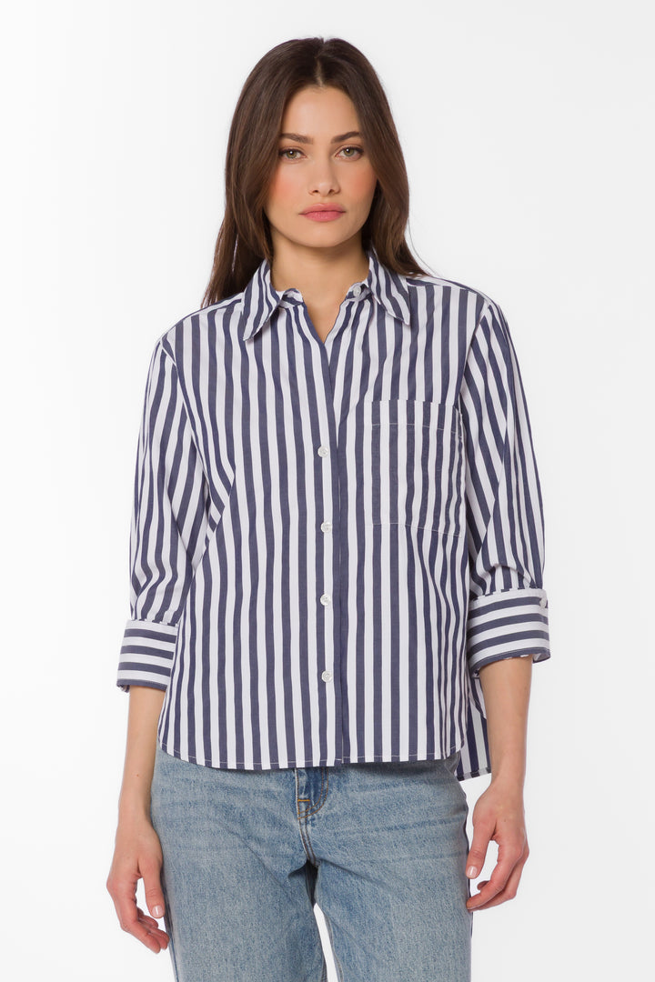Valencia Blue Stripe Shirt