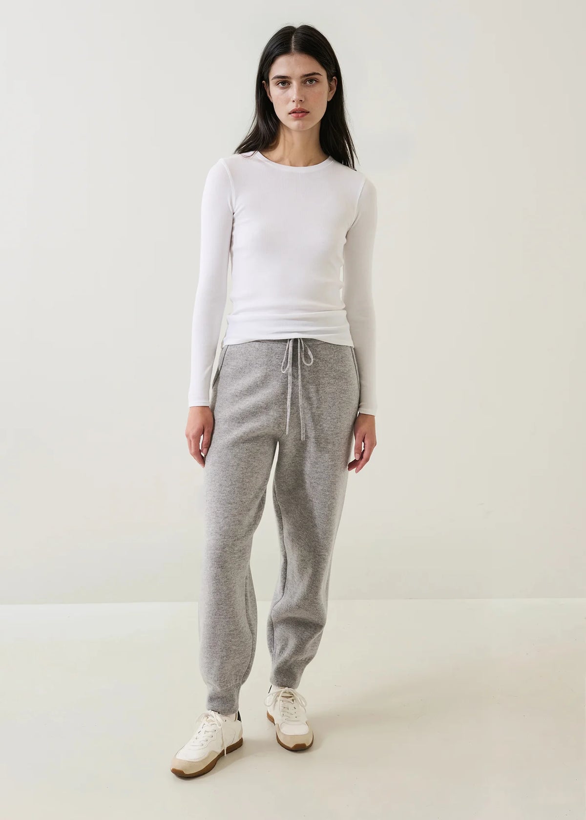 Pima Cotton Stretch Ribbed Long Sleeve