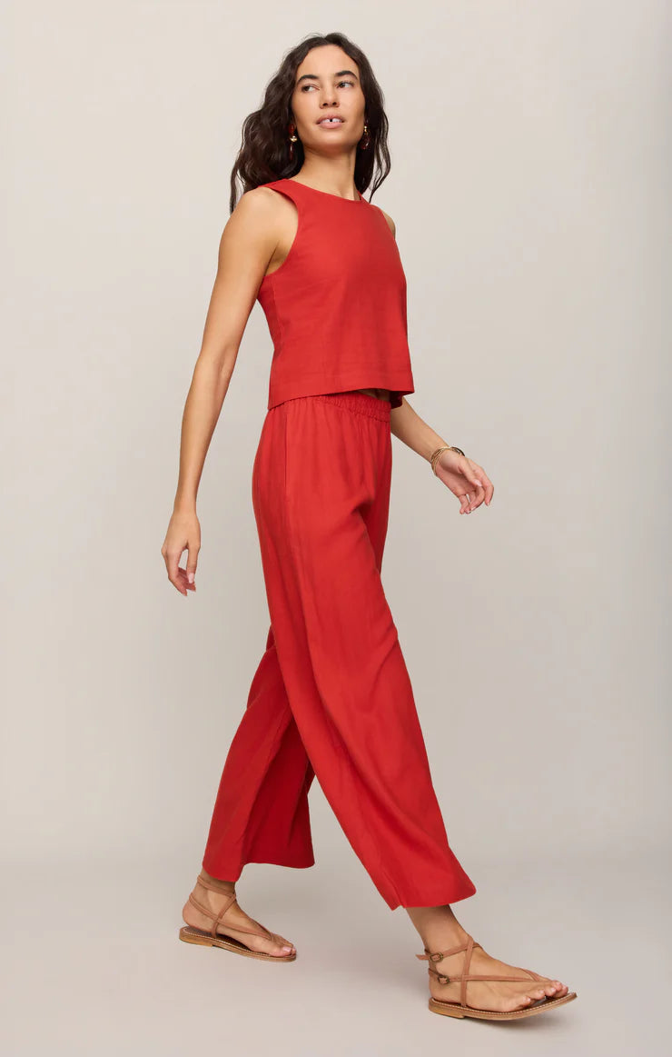 Sloane Linen Pants Chili Pepper